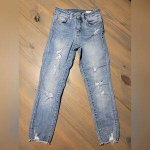 Buckle Size 24 Bridge by Gly Classic Light Blue Distressed Skinny Jeans